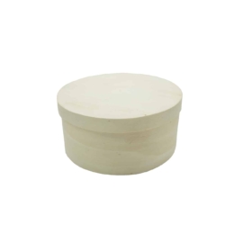 Контейнер с крышкой круглый деревянный универсальный 155×75 мм d155 мм по 7 шт/уп (84 шт/кор)
