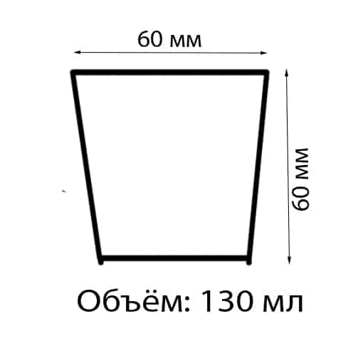 Стаканчик деревянный одноразовый 130 мл 60х60x60 мм по 50 шт/уп (40 уп/кор) — изображение 2
