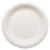 Тарелка десертная круглая d180мм 180х15мм белая из сахарного тростника по 50 шт/уп (1000 шт/кор)