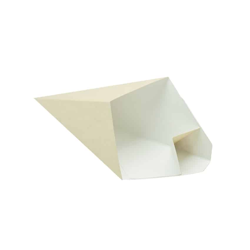 Конверт бумажный для картошки фри с отделением под соус 300 мл 80x200 мм по 400 шт/кор
