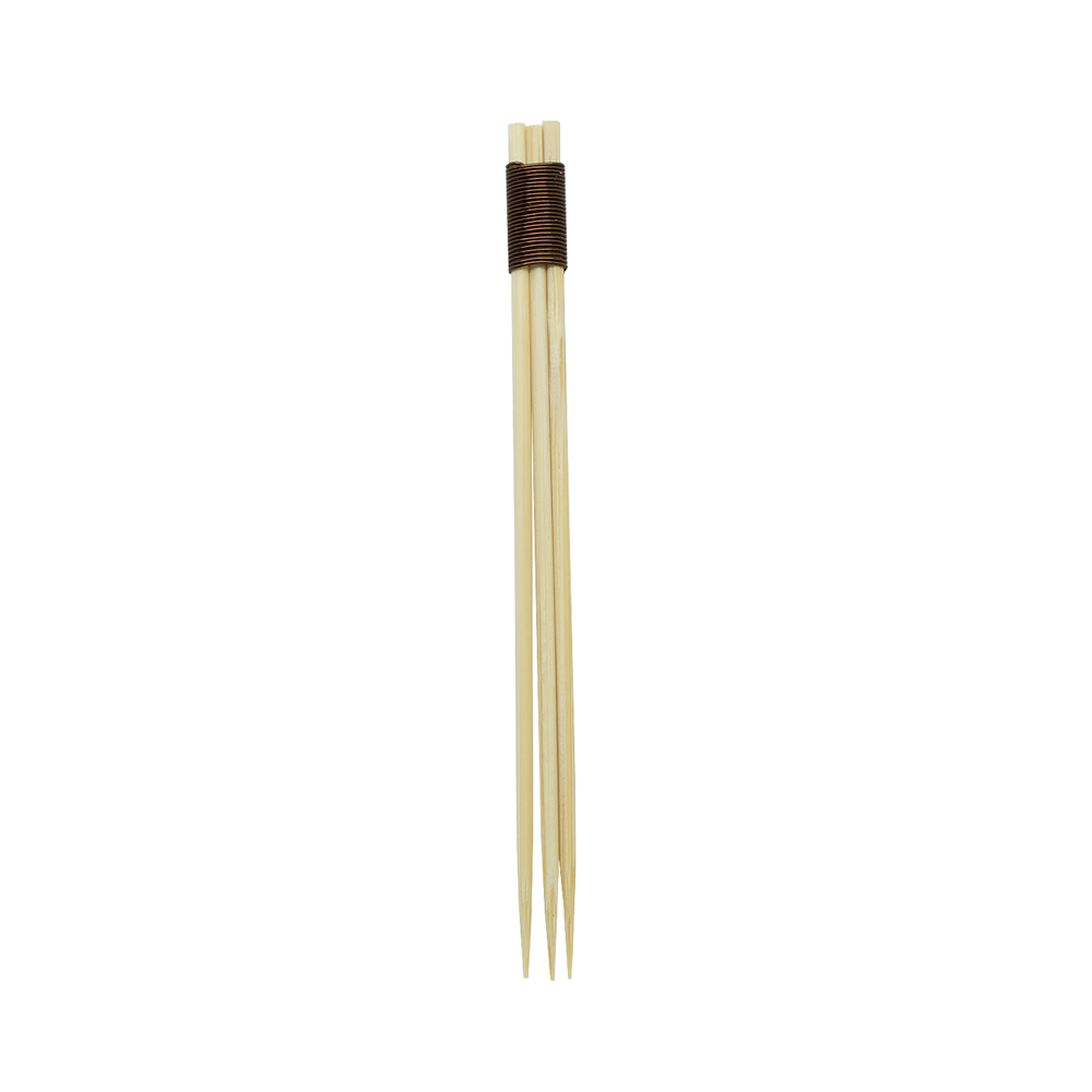 Пика трезубец бамбуковая 90 мм по 100 шт/уп (100 уп/кор)