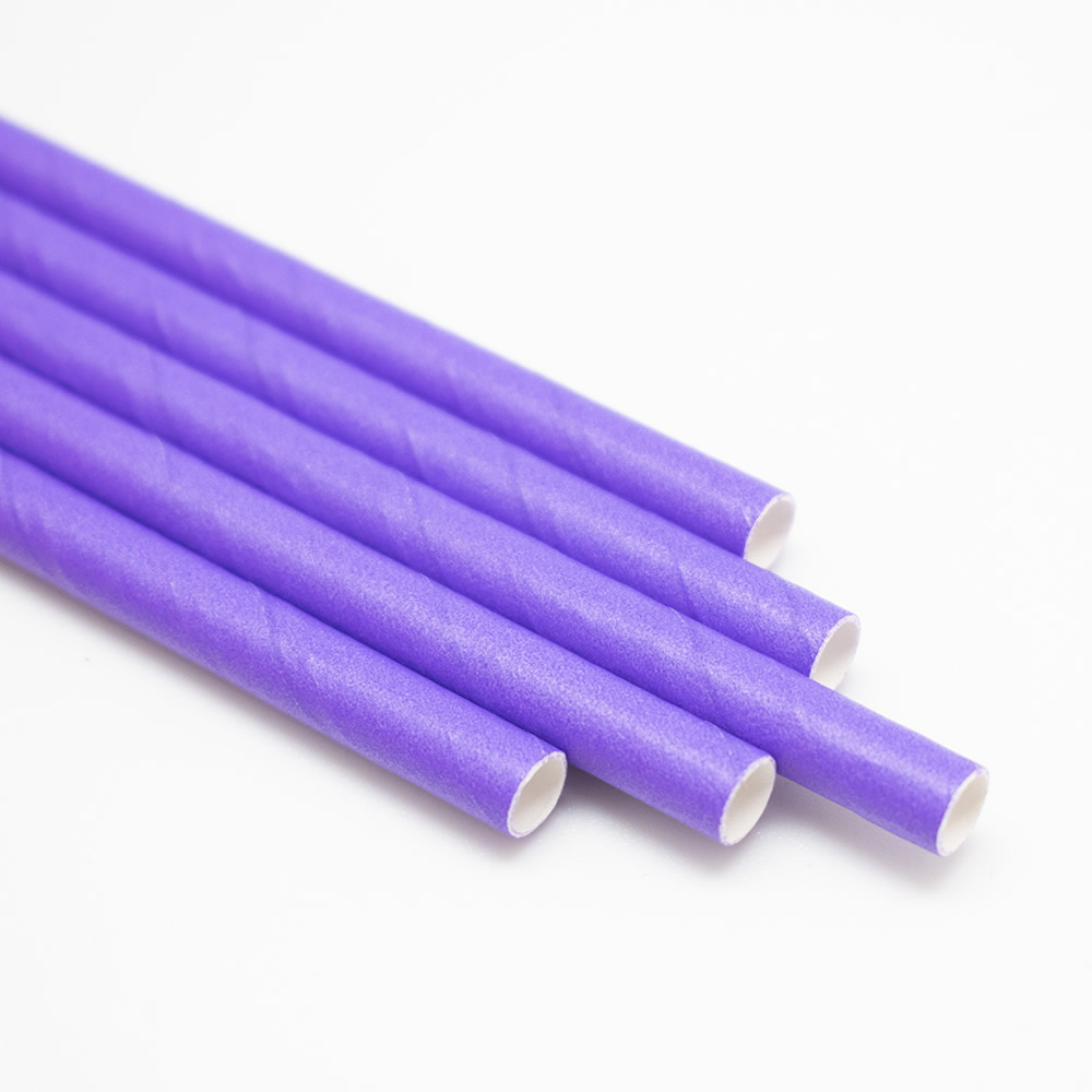 Трубочка бумажная «Фиолетовая» 197х6 мм по 250 шт 250 шт/уп