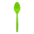 Ложка 170мм зелёная из кукурузного крахмала одноразовая по 50 шт/уп (2000 шт/кор)