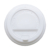 Крышка для бумажного стакана d90мм белая пластиковая с питейником круглая по 100 шт/уп (1000 шт/кор)