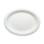 Тарелка для еды овальная 260х200х15мм белая из растительного волокна по 50 шт/уп (900 шт/кор)