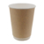 Стакан бумажный крафт 300 мл (макс.380 мл) d90мм двухслойный по 25 шт/уп (500 шт/кор)