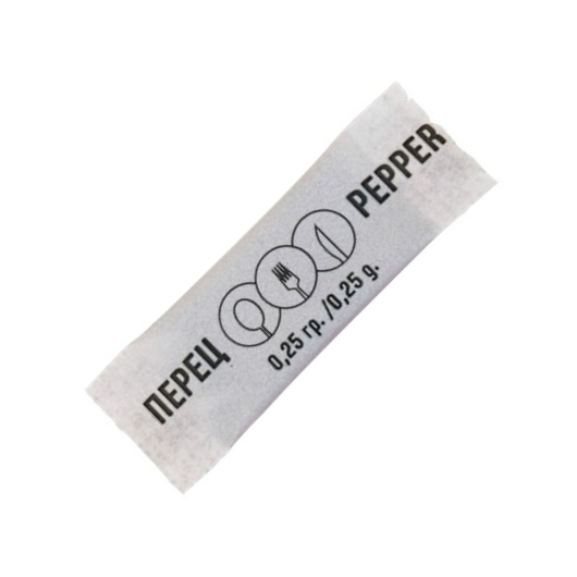 Перец порционный 0.25 гр. в пакете стик чёрный молотый по 5000 шт/кор