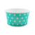 Креманка круглая 165мл d87мм 87х47мм бирюзовая в белый горошек бумажная ламинированная по 50 шт/уп (1000 шт/кор)