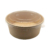 Контейнер для еды круглый 750мл d150мм 150х60мм полный крафт бумажный с прозрачной выпуклой крышкой по 50 шт/уп (100 шт/кор)