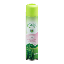 Освежитель воздуха Gold Wind Green Grass 300 мл 2в1 аэрозольный с распылителем по 12 шт/кор