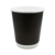 Стакан бумажный чёрный 250 мл (макс.280 мл) d80мм двухслойный по 32 шт/уп (800 шт/кор)