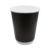Стакан бумажный чёрный 350 мл (макс.380 мл) d90мм двухслойный по 30 шт/уп (600 шт/кор)