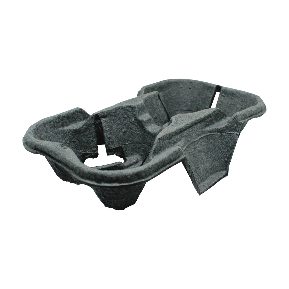 Держатель для 2-х стаканов бумажный чёрный 190x110x40 мм по 150 шт/кор