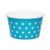 Креманка круглая 245мл d98мм 98х47мм голубая в белый горошек бумажная ламинированная по 50 шт/уп (800 шт/кор)