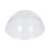 Крышка для бумажной креманки 165мл d87мм прозрачная пластиковая купольная без отверстия круглая по 50 шт/уп (1000 шт/кор)