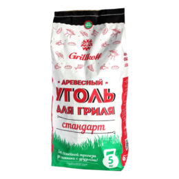 Уголь древесный для гриля 5 кг стандарт по 1 шт/уп