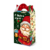 Упаковка для новогодних подарков и конфет «Новогодняя» цветная с рисунком картонная 110х80х200 мм на 900 гр. с ручкой
