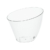 Чашка десертная «Спутник» овальная пластиковая прозрачная 85мл 70х64х57мм по 25 шт/уп (300 шт/кор)