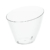 Чашка десертная «Спутник» овальная пластиковая прозрачная 140мл 81х74х67мм по 25 шт/уп (300 шт/кор)