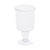 Рюмка «Кристалл 50» пластиковая 50мл d42мм 42х77мм прозрачная круглая с высокой прозрачной ножкой по 20 шт/уп