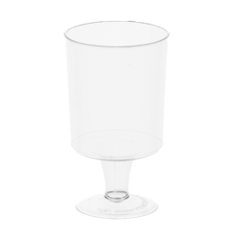 Рюмка «Кристалл 100» пластиковая 100мл d55мм 55х90мм прозрачная круглая с высокой прозрачной ножкой по 10 шт/уп