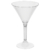 Бокал для мартини «Большой» 160мл 95х155мм пластиковый прозрачный с высокой прозрачной ножкой по 20 шт/уп