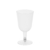 Бокал для вина «Чаша» 200мл 70х130мм пластиковый прозрачный с низкой прозрачной ножкой по 6 шт/уп