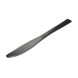 Нож десертный фуршетный 200мм серебристый металлик пластиковый одноразовый по 50 шт/уп (2000 шт/кор)