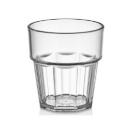 Стакан для напитков «Casablanka» 250мл d84мм h90мм прозрачный круглый из поликарбоната по 100 шт/уп