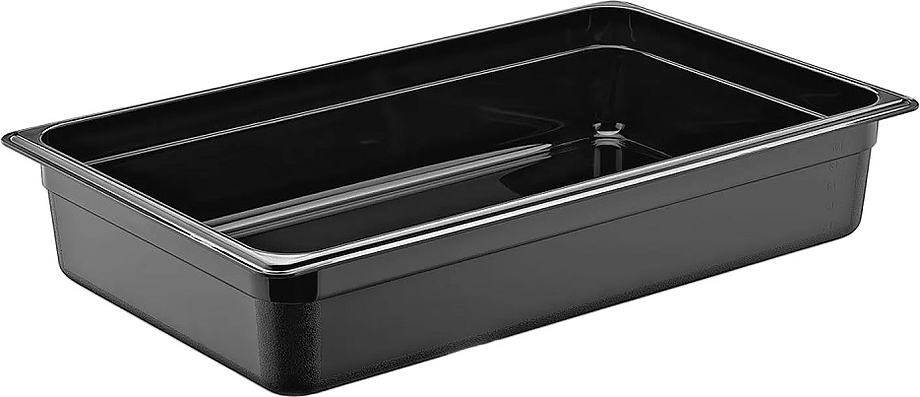 Гастроёмкость 1/1-100 12л п/п черная по 6 шт/уп