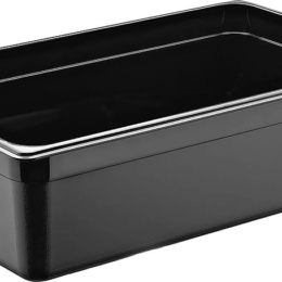 Гастроёмкость 1/1-150 18л п/п черная по 6 шт/уп