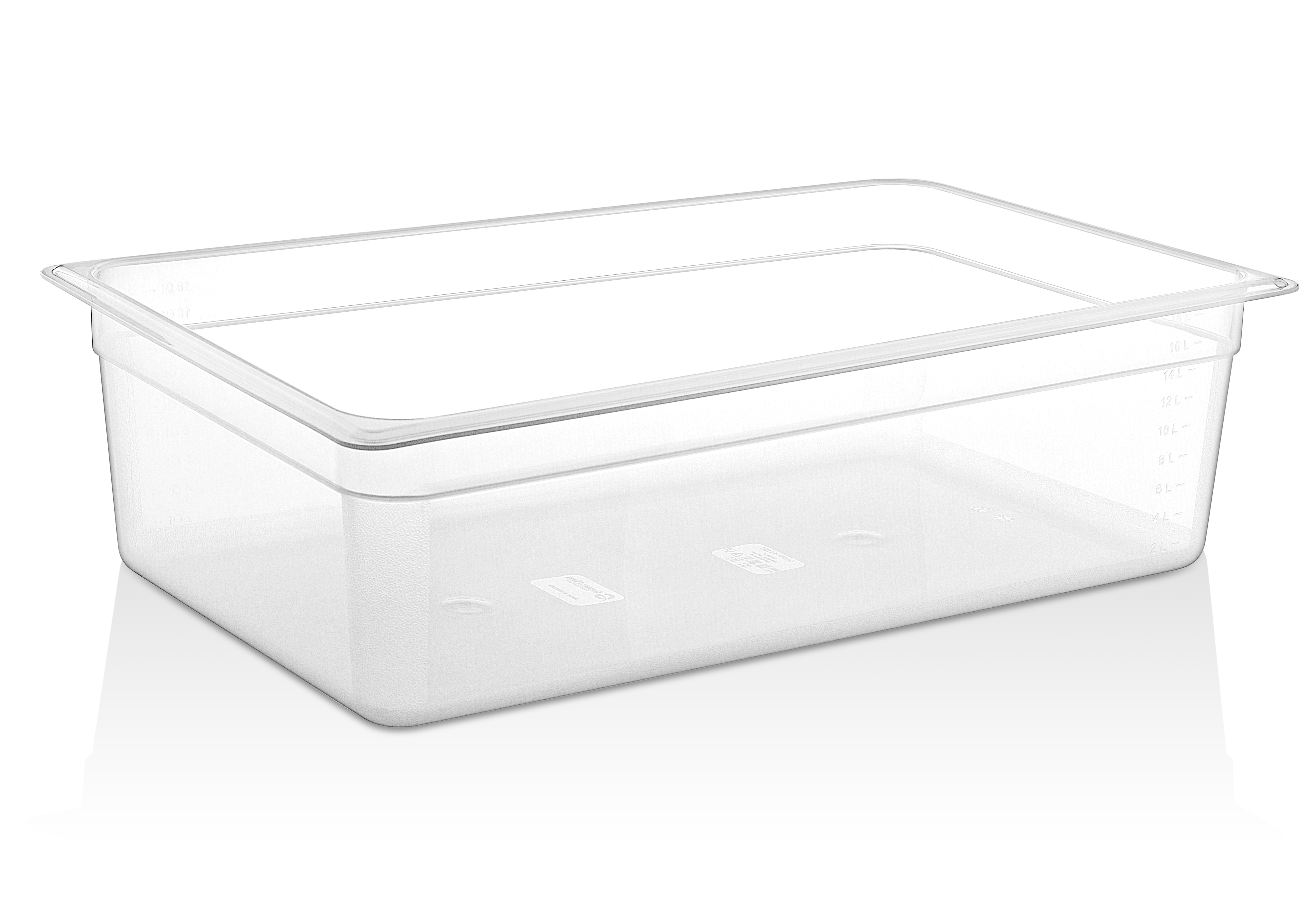 Гастроёмкость 1/1-150 18л п/п прозрачная по 6 шт/уп