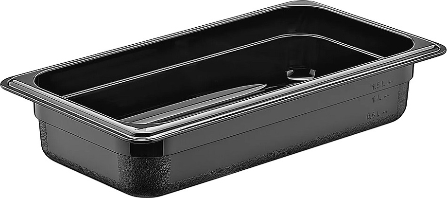 Гастроёмкость 1/3-65 2л п/п черная по 18 шт/уп