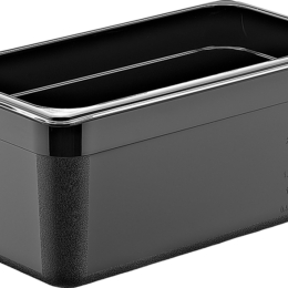 Гастроёмкость 1/3-150 5л п/п черная по 18 шт/уп