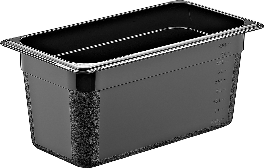 Гастроёмкость 1/3-150 5л п/п черная по 18 шт/уп