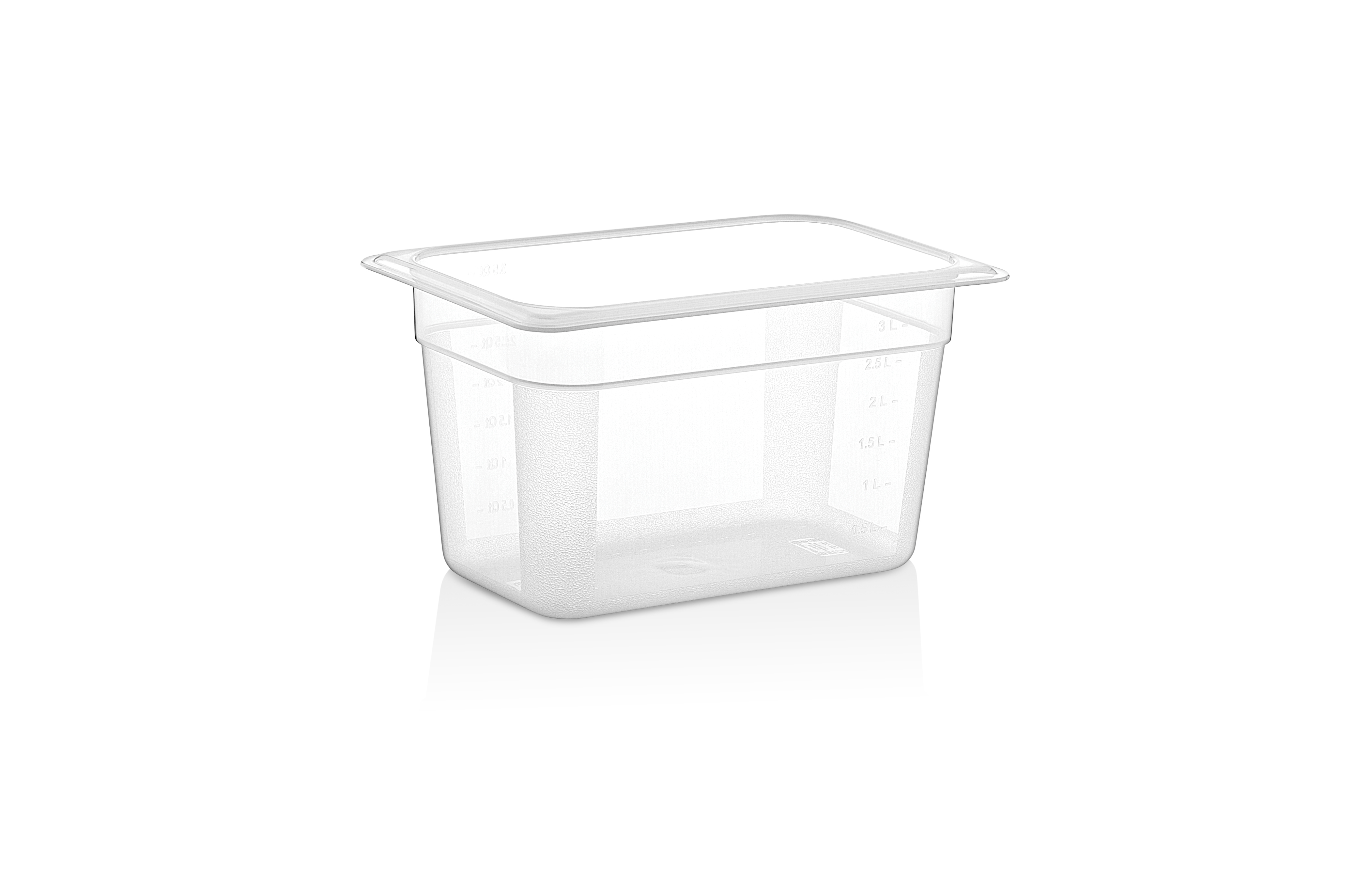 Гастроёмкость 1/4-150 3,5л п/п прозрачная по 24 шт/уп