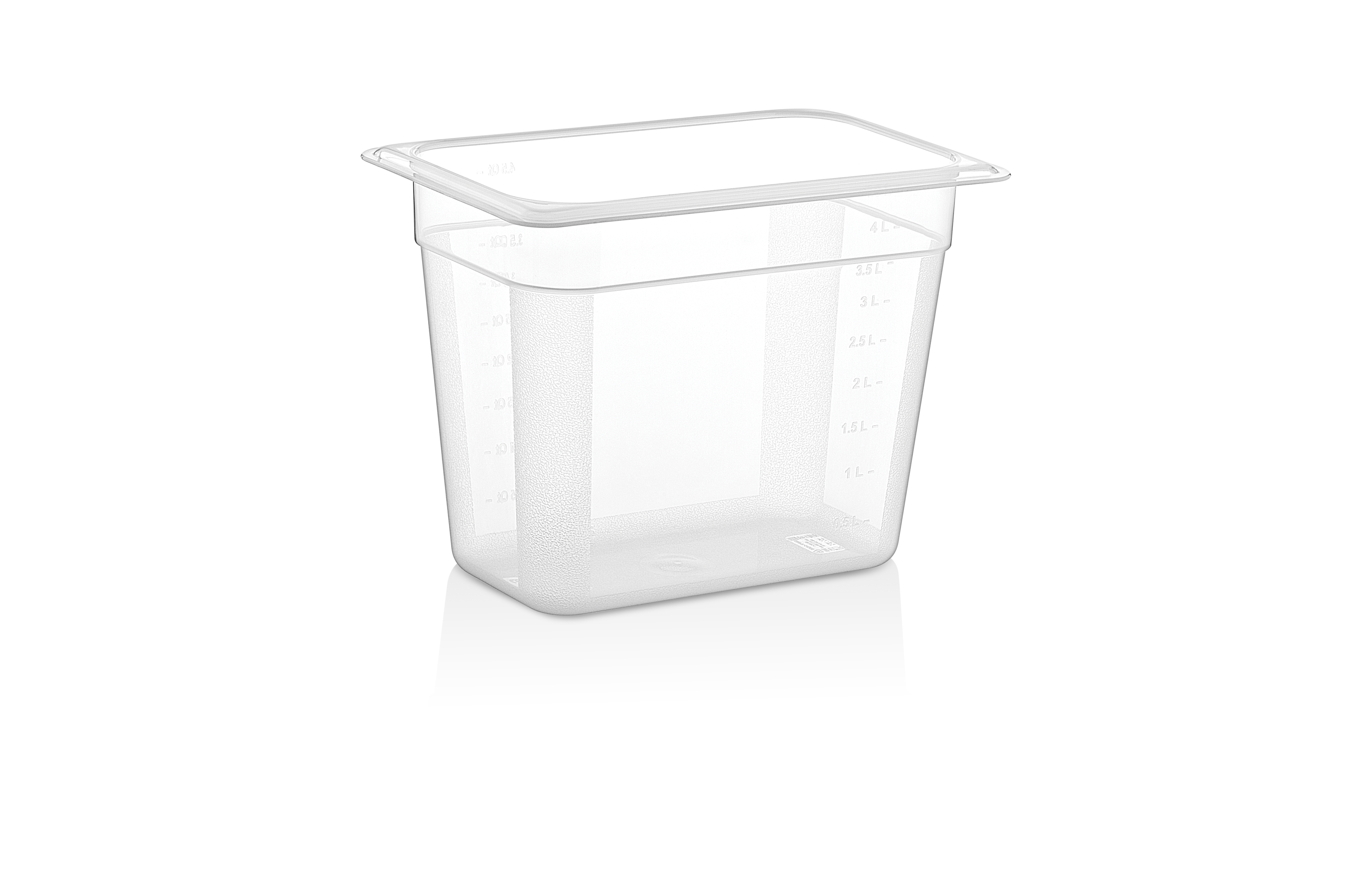 Гастроёмкость 1/4-200 4,5л п/п прозрачная по 24 шт/уп