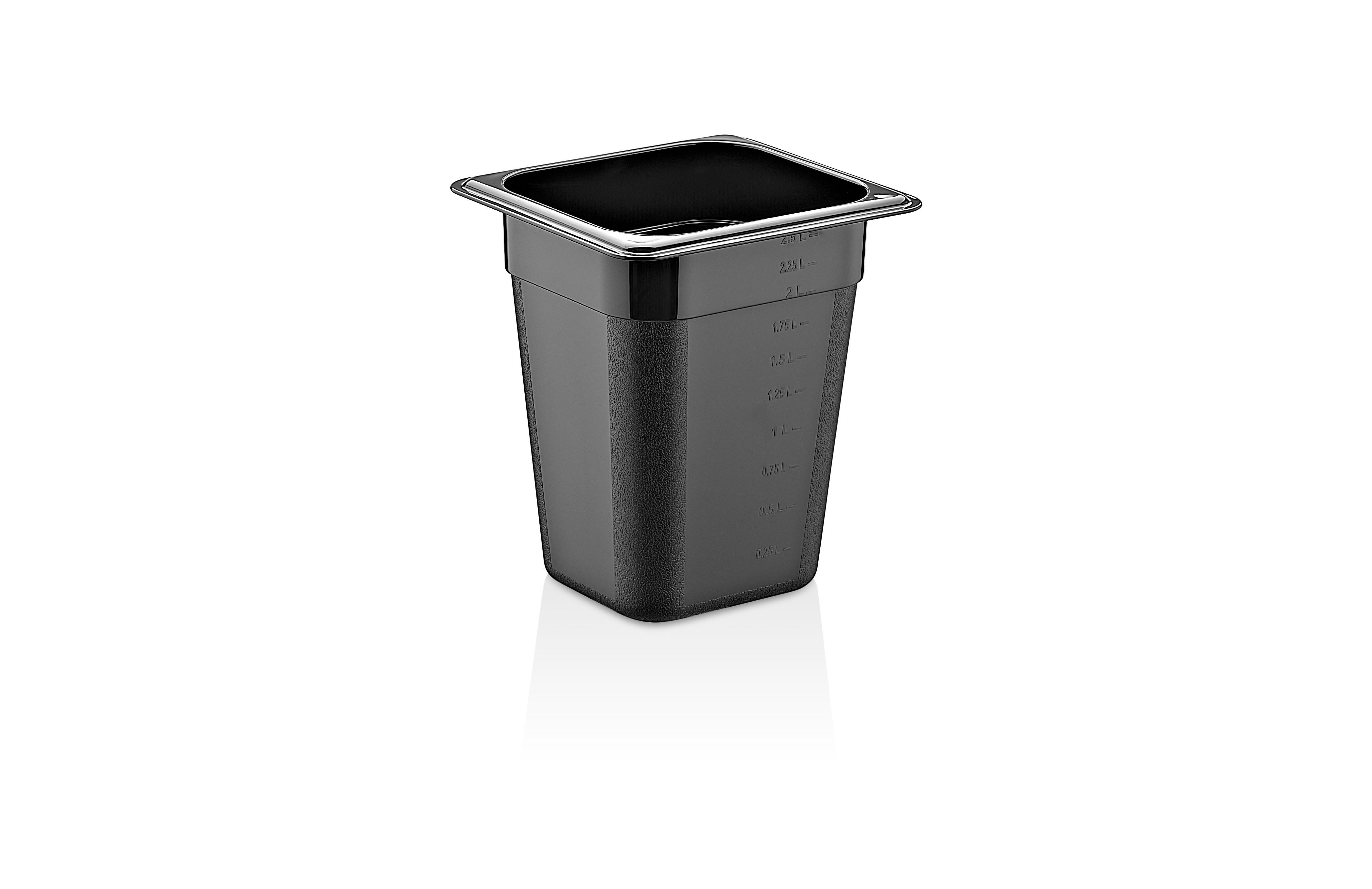 Гастроёмкость 1/6-200 2,5л п/п черная по 36 шт/уп