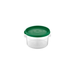 Контейнер для продуктов круглый  2,1 л. d=18 см. h=11 см., с мерной шкалой, прозрачный, п/п, без крышки /1/12/