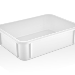 Контейнер для теста 300*400*100 мм. (-40/+70℃) прямой, сплошной, мороз-кий, белый п/п по 12 шт/уп