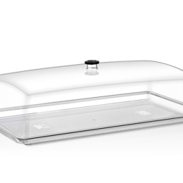 Крышка для гастроёмкости 1/1 h12,5см прозрачная из поликарбоната/1/6/