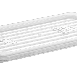 Крышка для гастроем. 1/3 пластиковая прозрачная /1/36/