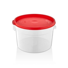 Контейнер для продуктов круглый 11,4 л. d=31 см. h=21 см., с мерной шкалой, прозрачный, п/п, без крышки /1/6/