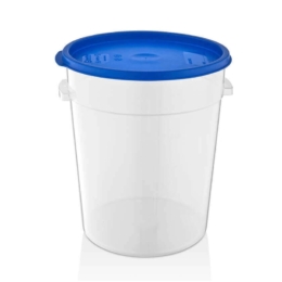 Контейнер для продуктов круглый 20,82 л. d=31 см. h=37,5 см., с мерной шкалой, прозрачный, п/п, без крышки /1/6/