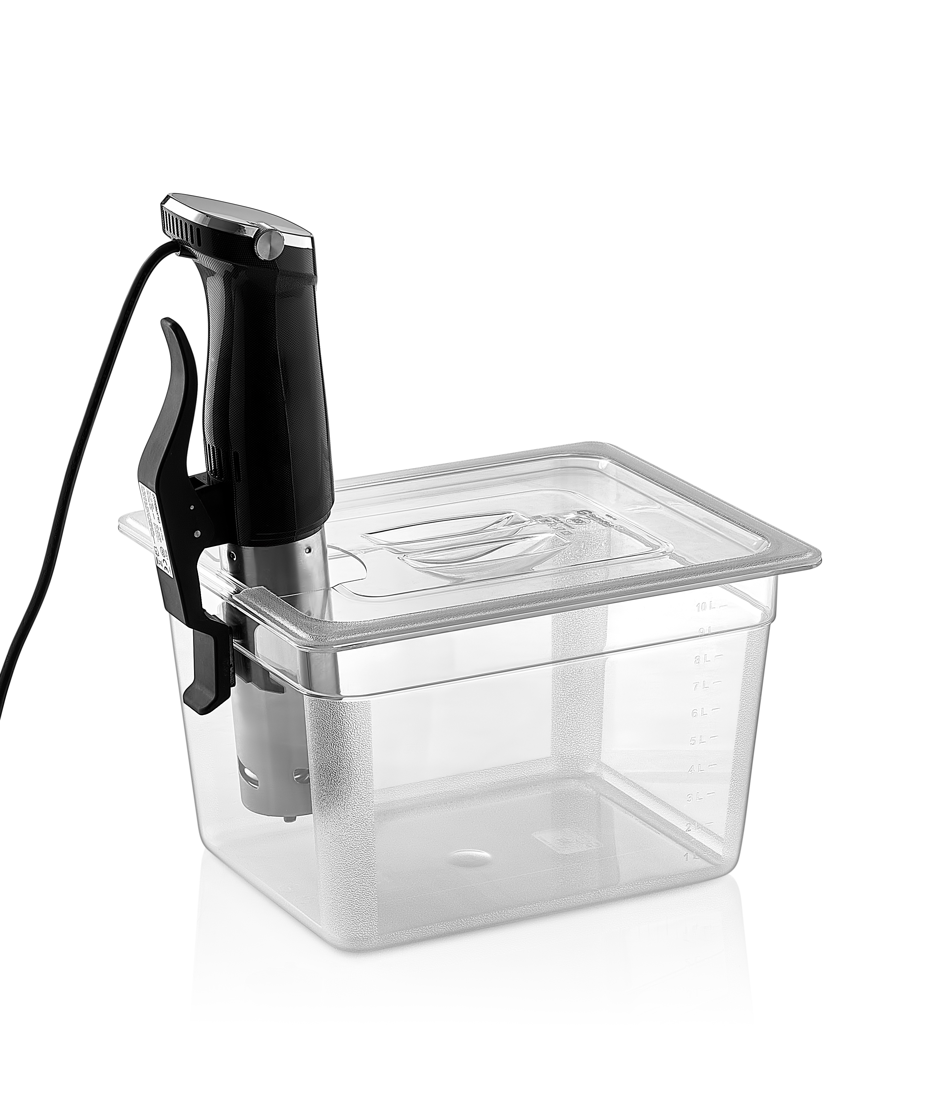 Крышка для гастроёмкости 1/2 под Су-Вид прозрачная из поликарбоната по 1 шт/уп24/