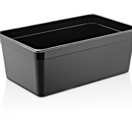 Гастроёмкость 1/1-200 24л п/п черная по 6 шт/уп