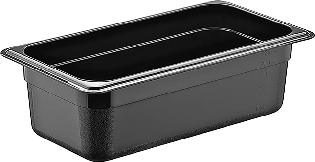 Гастроёмкость 1/3-100 3л п/п черная по 18 шт/уп