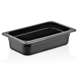 Гастроёмкость 1/4-65 1,5л п/п черная по 24 шт/уп