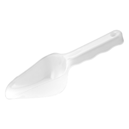 Совок для сыпучих продуктов 180мл 245мм белый пластиковый по 24 шт/уп