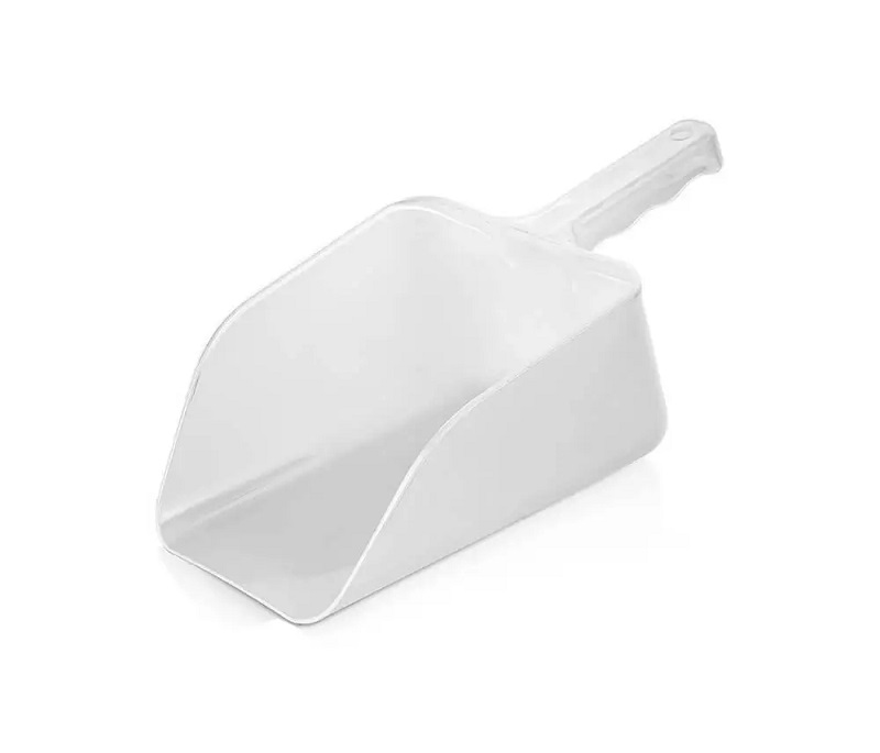 Совок для сыпучих продуктов 1200мл 300мм белый пластиковый по 24 шт/уп